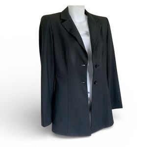 EMPORIO ARMANI Black blazer, beautifully tailored, sleek! Size 6